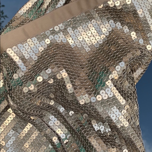 BEDO Gold Sequin Mini Skirt - Picture 3 of 6